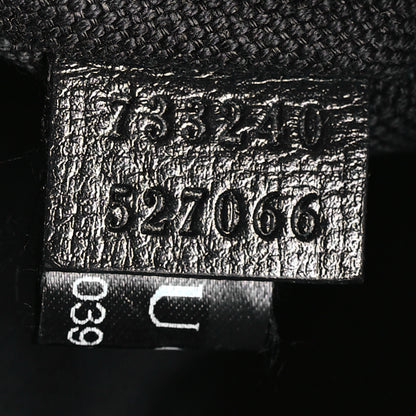 Gucci GG Supreme Monogram Textured Calfskin Retro Interlocking G Belt Bag Black 7 of 11