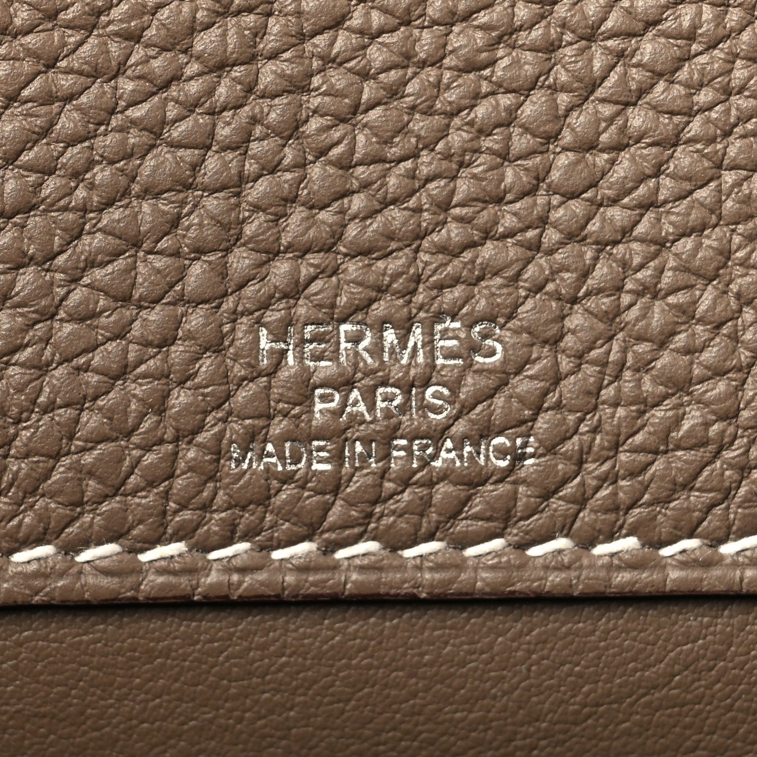 Hermes Togo Sac A Depeches 21 Messenger Bag Etoupe 6 of 12