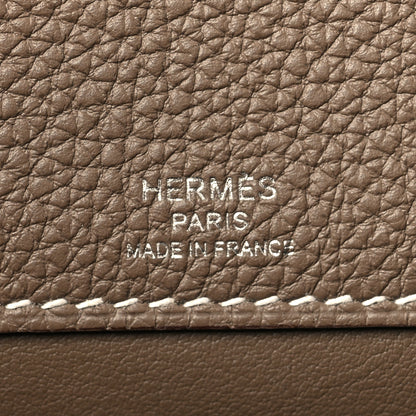 Hermes Togo Sac A Depeches 21 Messenger Bag Etoupe 6 of 12