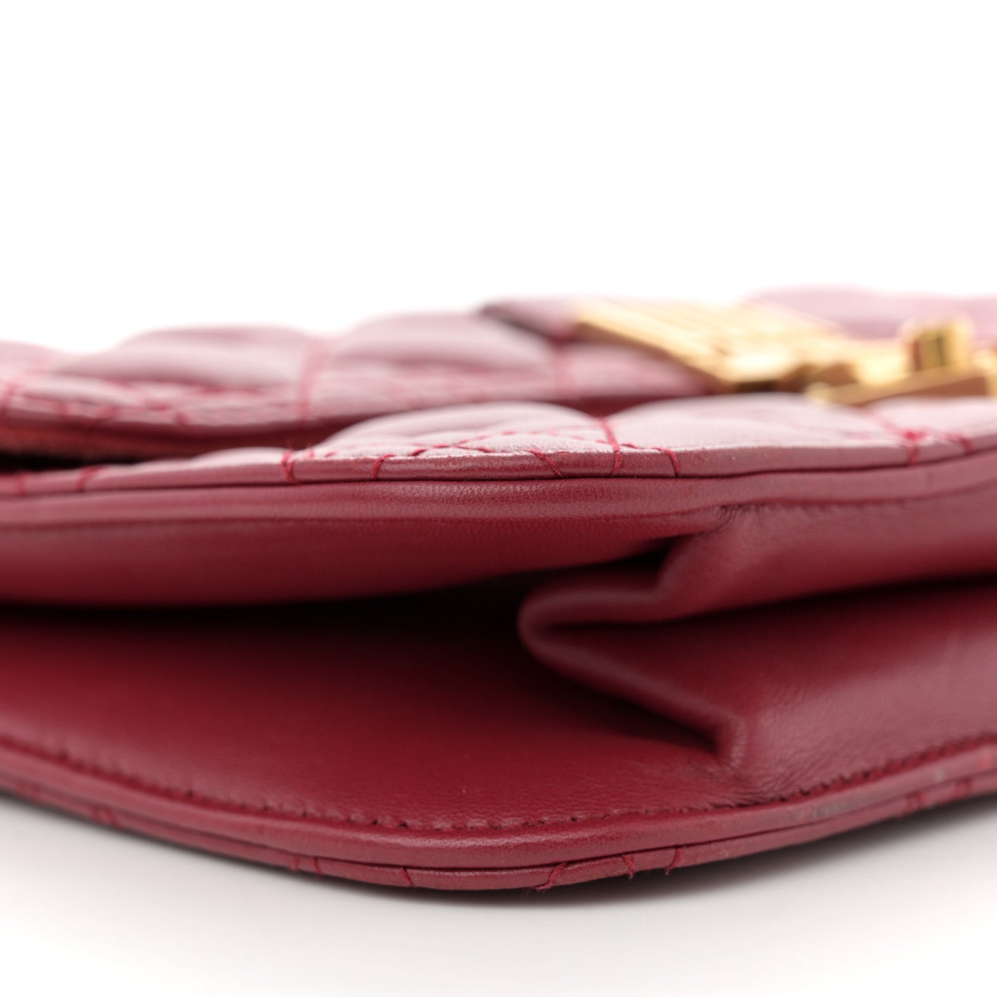 Lambskin Cannage Large Dioraddict Flap Red