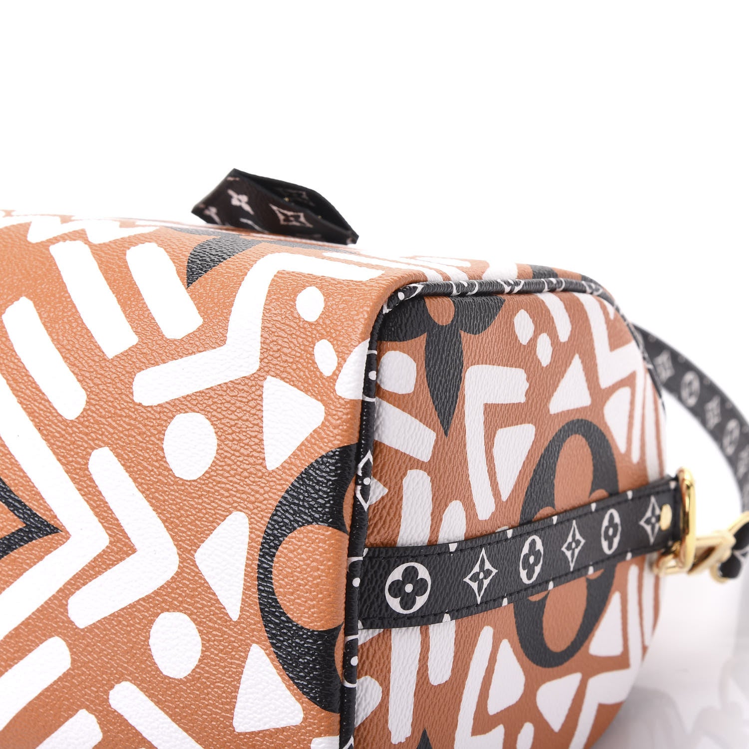 Louis Vuitton Monogram Giant Crafty Speedy Bandouliere 25 Creme Caramel 6 of 10