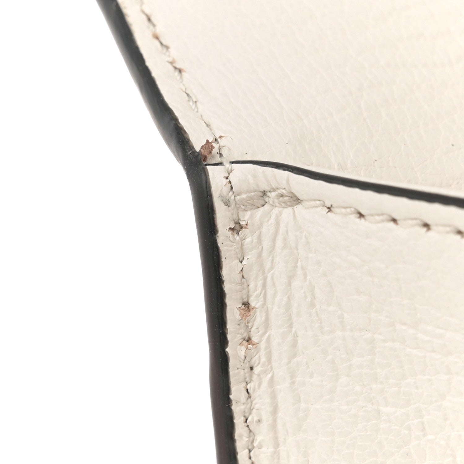 Miu Miu Goatskin Resin Madras Chain Shoulder Bag White 11 of 11