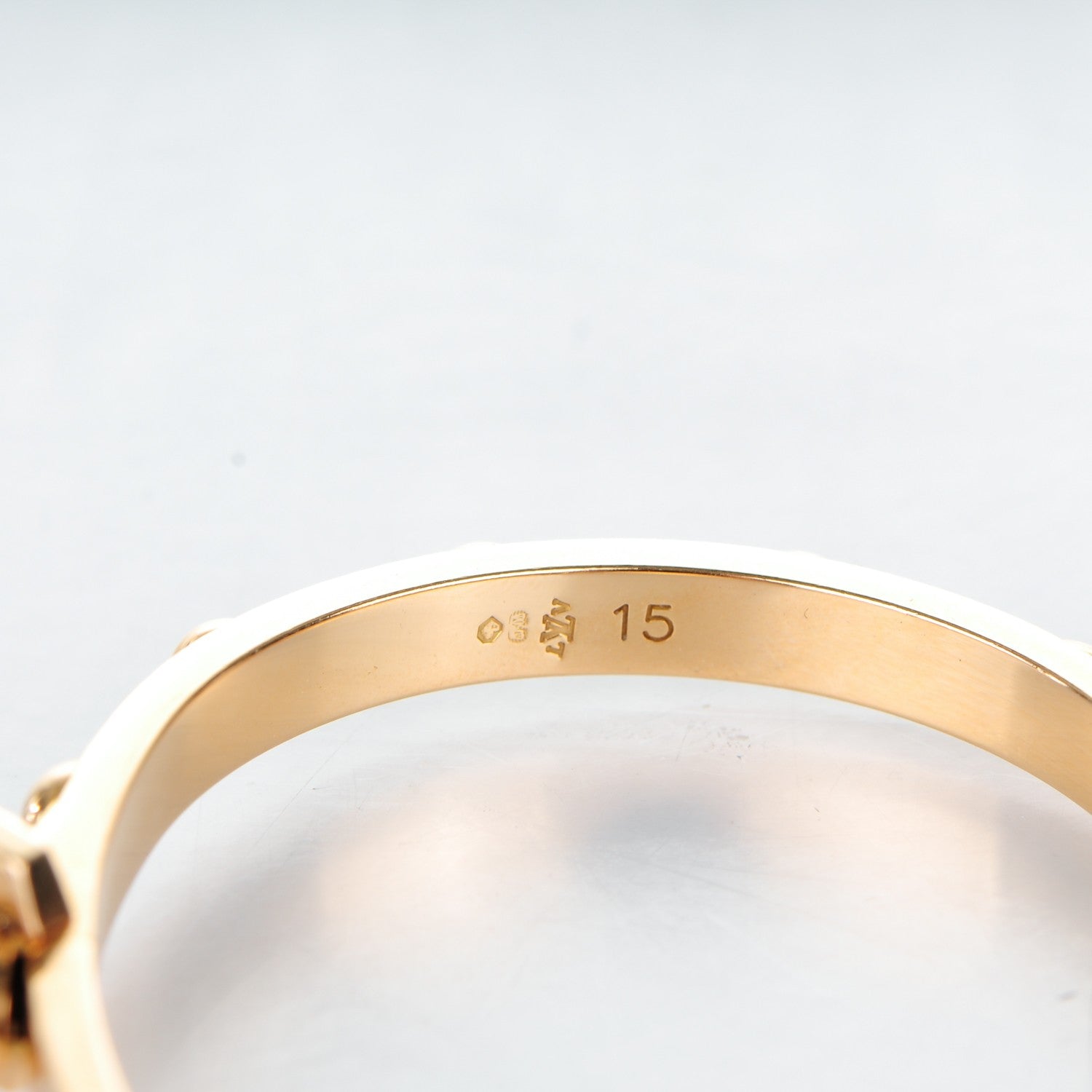 Louis Vuitton 18k Yellow Gold Diamond Clous Bracelet 15 4 of 11