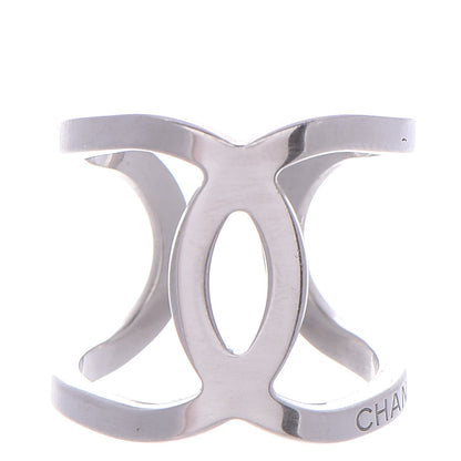 Chanel Metal CC Ring 57 8 Silver 1 of 6