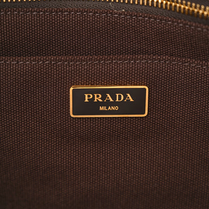 Prada Canapa Striped Logo Tote Tabacco 6 of 11