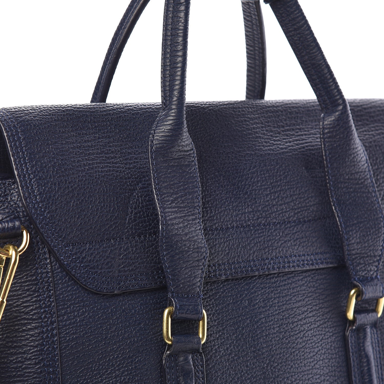 3.1 Phillip Lim 3.1 Textured Calfskin Large Pashli Satchel Ink 14 of 15