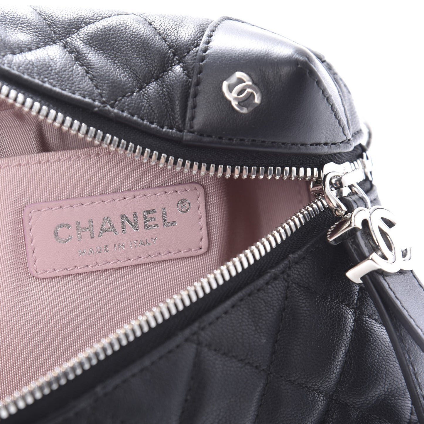 Caviar Quilted Belt Bag Black