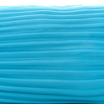 Loewe Lambskin Pleated Bracelet Pouch Shoulder Bag Turquoise 8 of 11