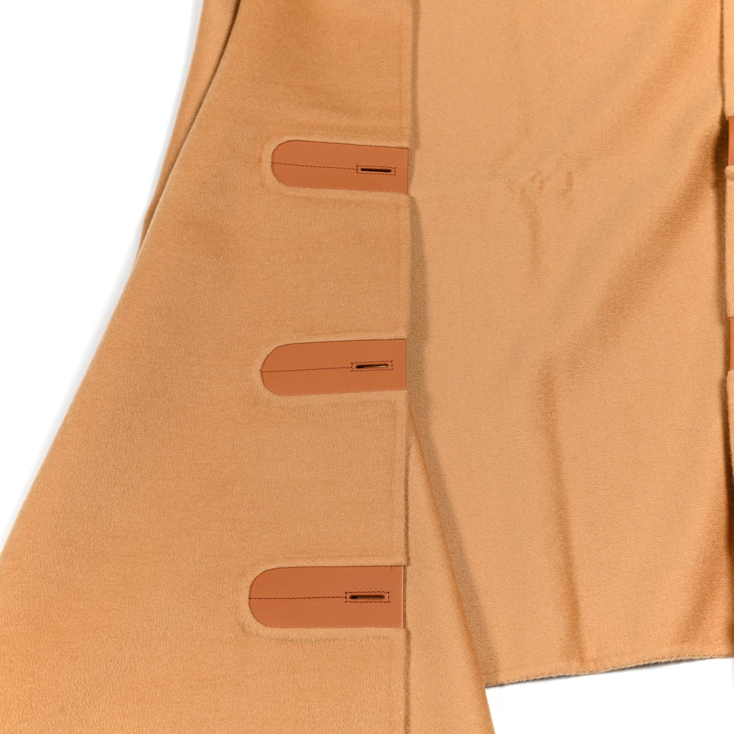 Hermes Cashmere Lambskin Double Face Boutonnieres Stole Scarf 4 of 4