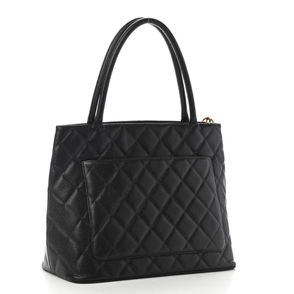 Chanel Caviar Quilted Medallion Tote Black 3 of 10