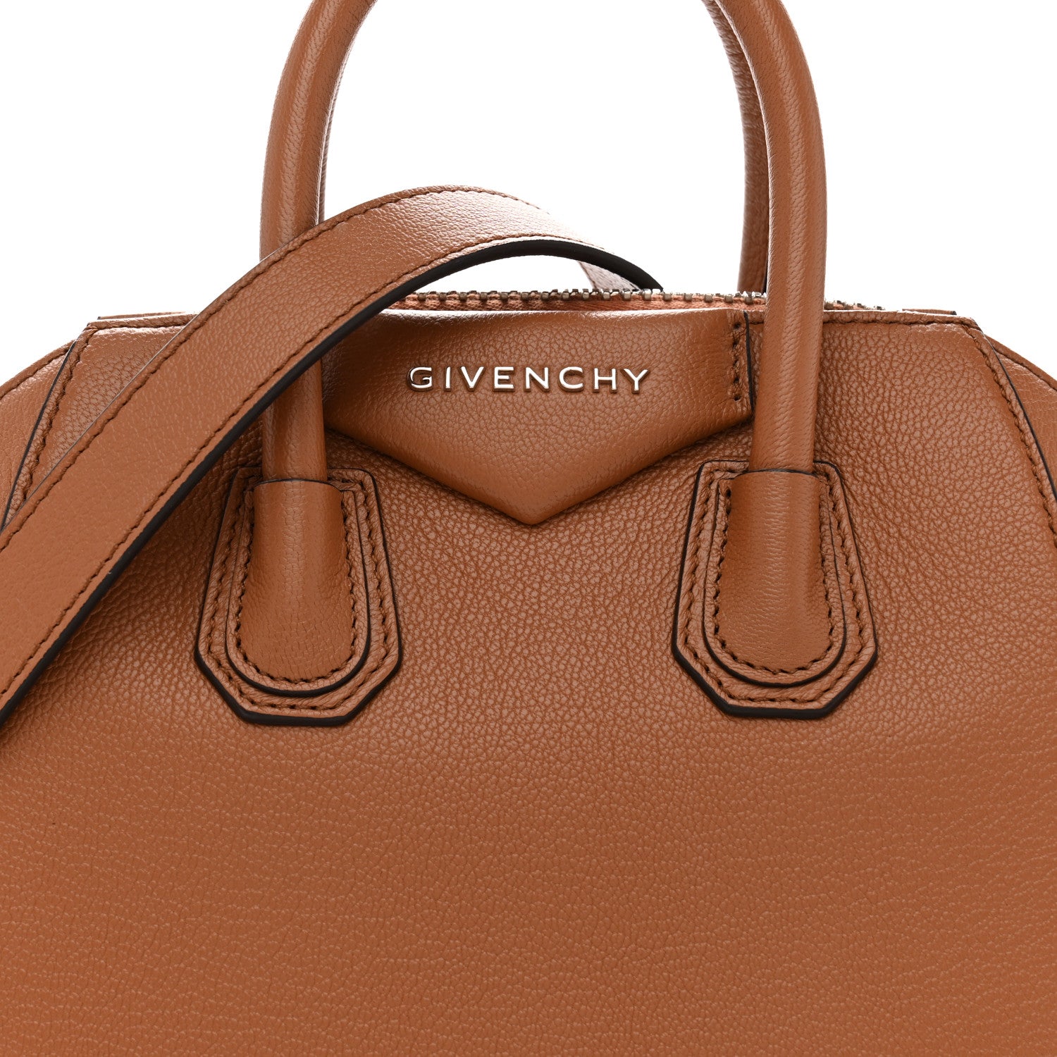 Givenchy Sugar Goatskin Mini Antigona Caramel 8 of 12