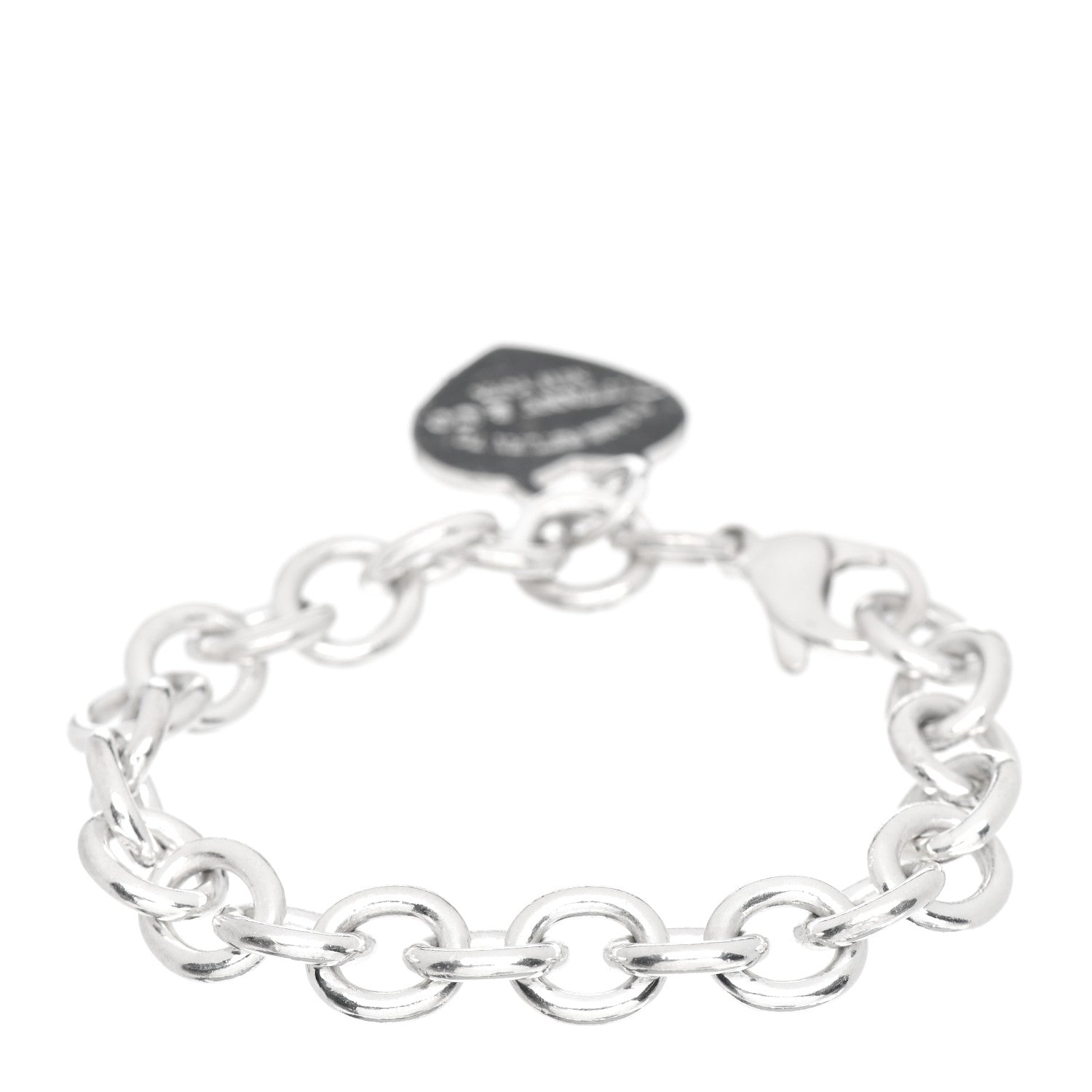 Tiffany Sterling Silver Return to Tiffany Heart Tag Charm Bracelet 3 of 5