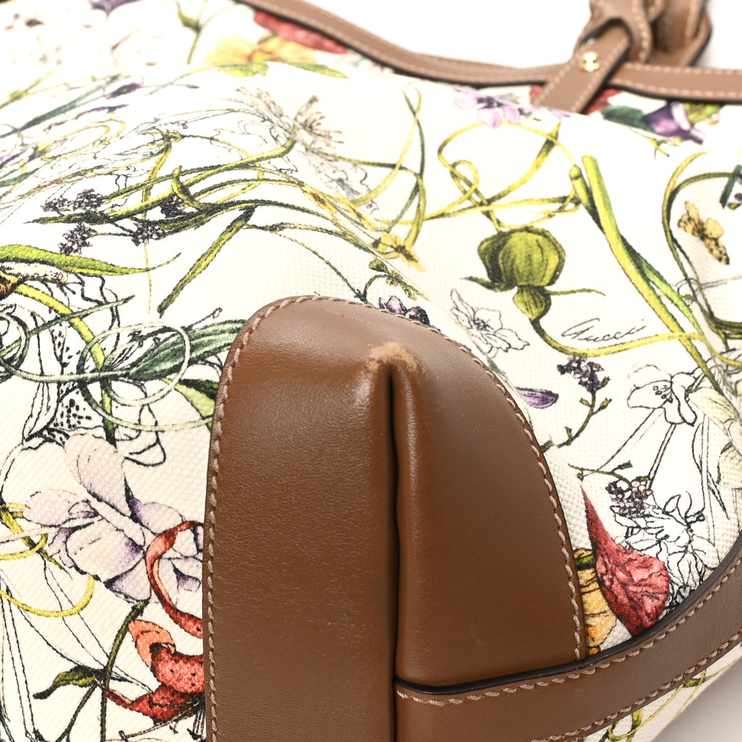 Canvas Flora Infinity Medium Craft Tote White Multicolor Acero