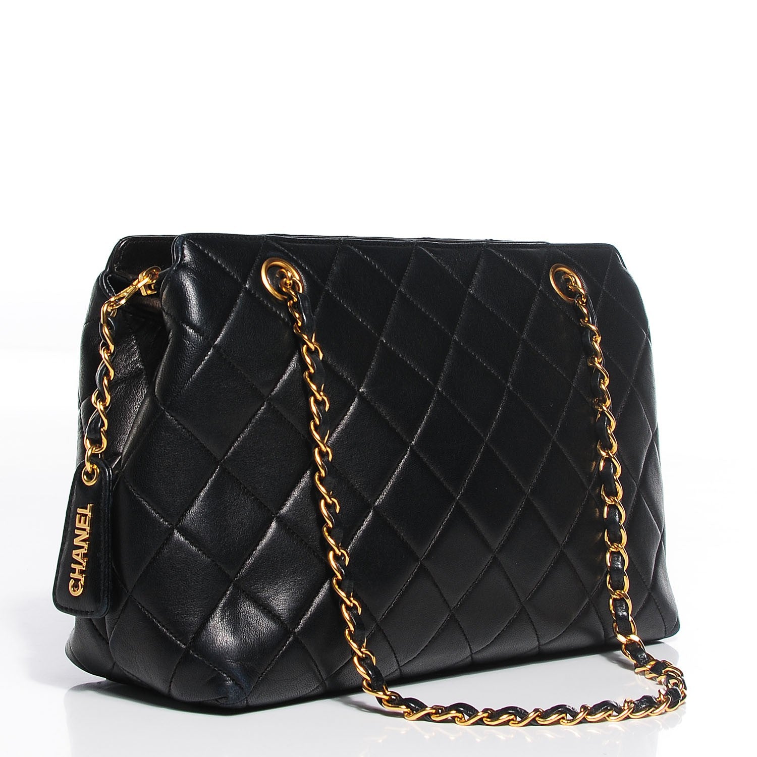 Chanel Lambskin Quilted Shoulder Bag Black 3 of 9