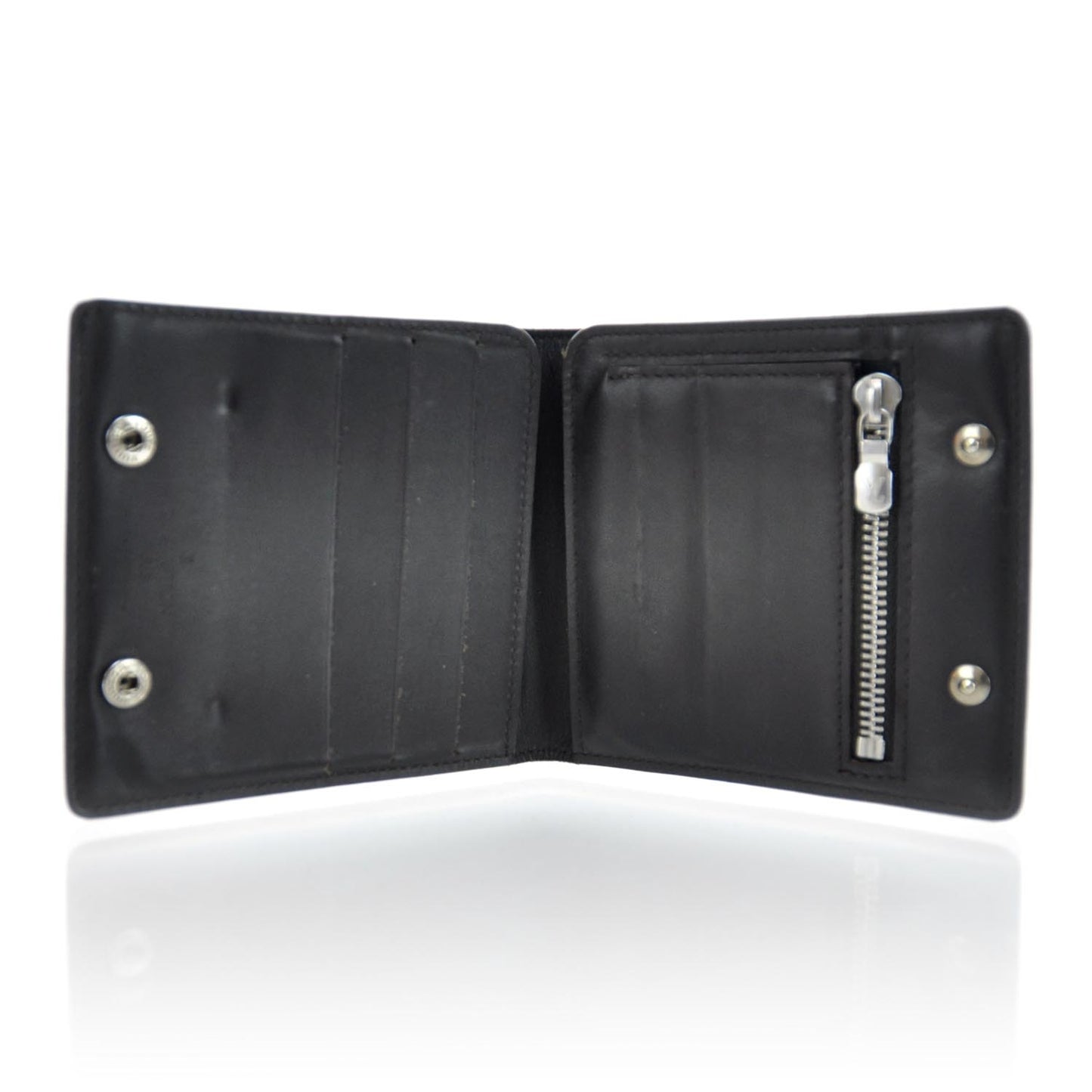 Monogram Glace Compact Wallet Cafe Brown