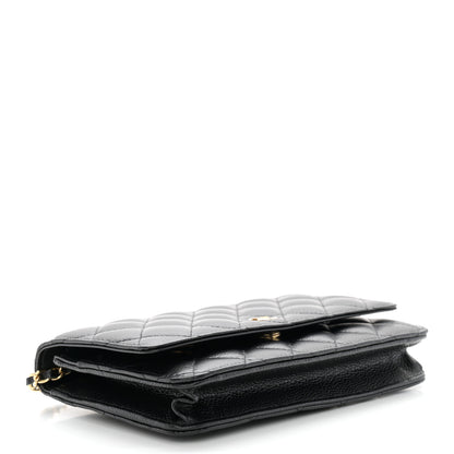 Chanel Caviar Quilted Wallet on Chain WOC Black 4 of 12