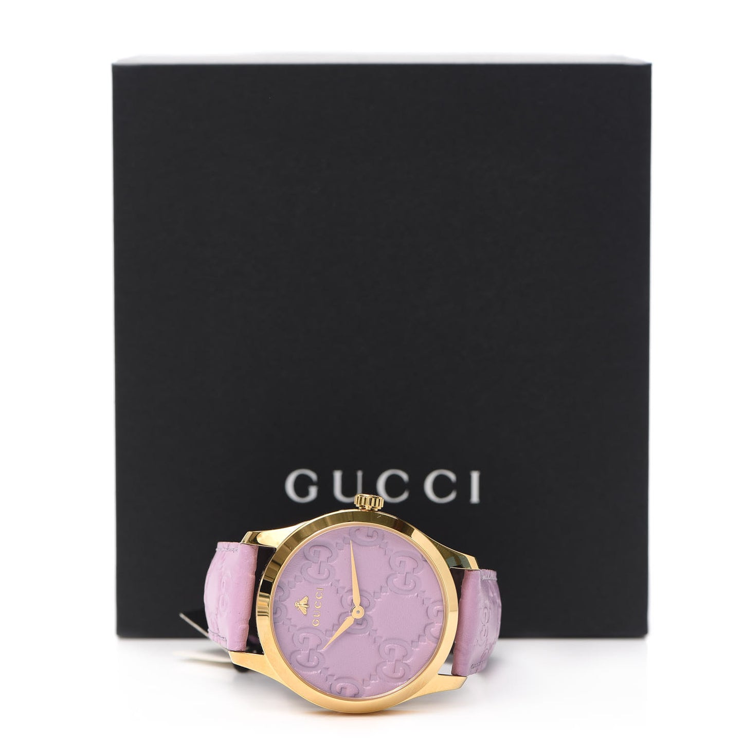 Stainless Steel Calfskin 38mm G-Timeless Quartz Watch Lilac