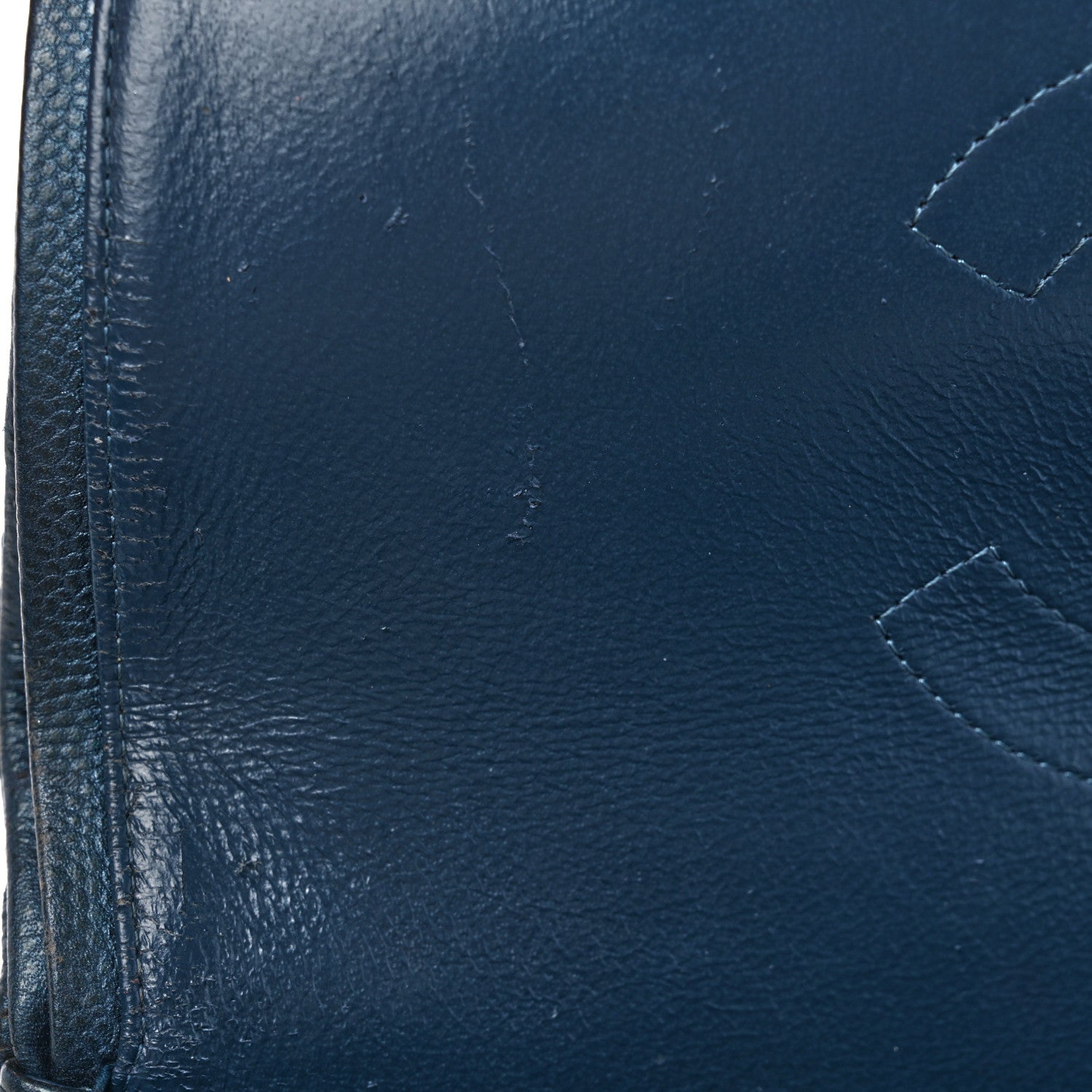 Chanel Metallic Caviar Quilted Jumbo Double Flap Dark Blue 13 of 15