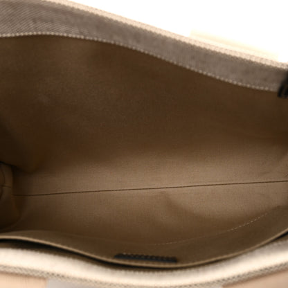 Chloe Cotton Calfskin Medium Woody Ribbon Tote White Blue 5 of 9