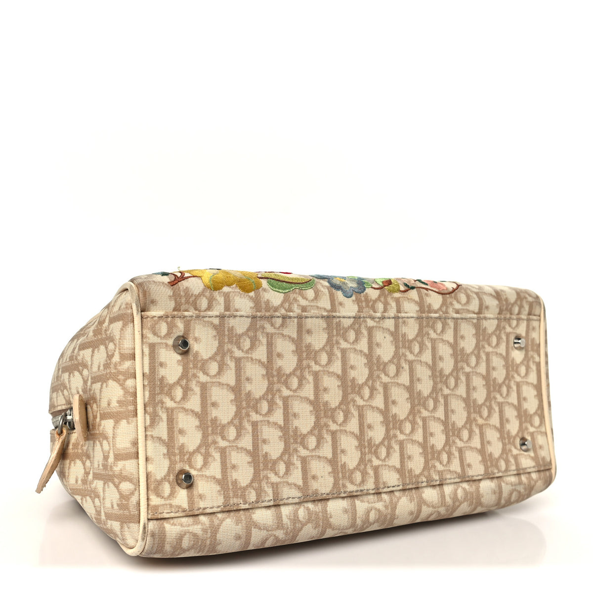 Christian Dior Monogram Vintage Flowers Boston Beige 4 of 12