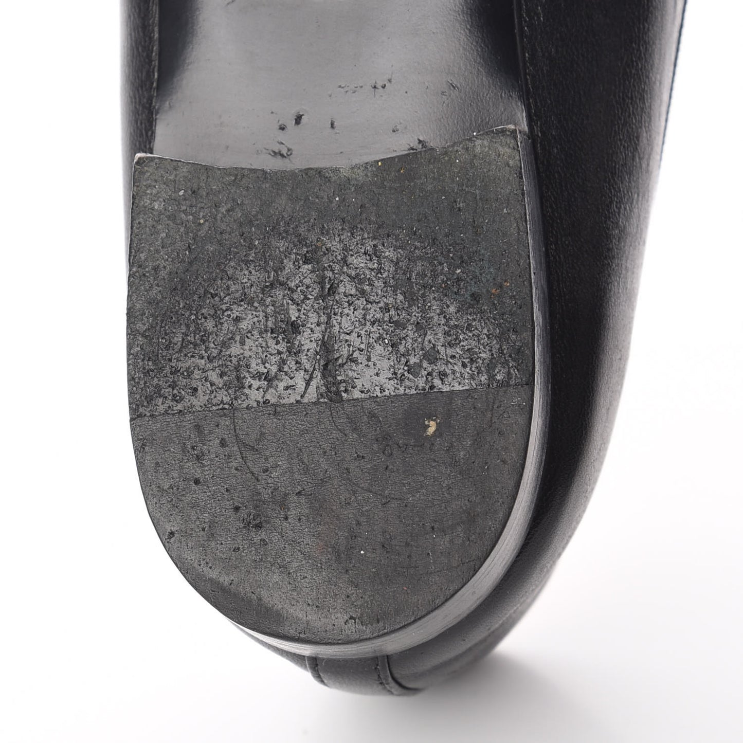 Lambskin Patent CC Cap Toe Ballerina Flats 36 Black