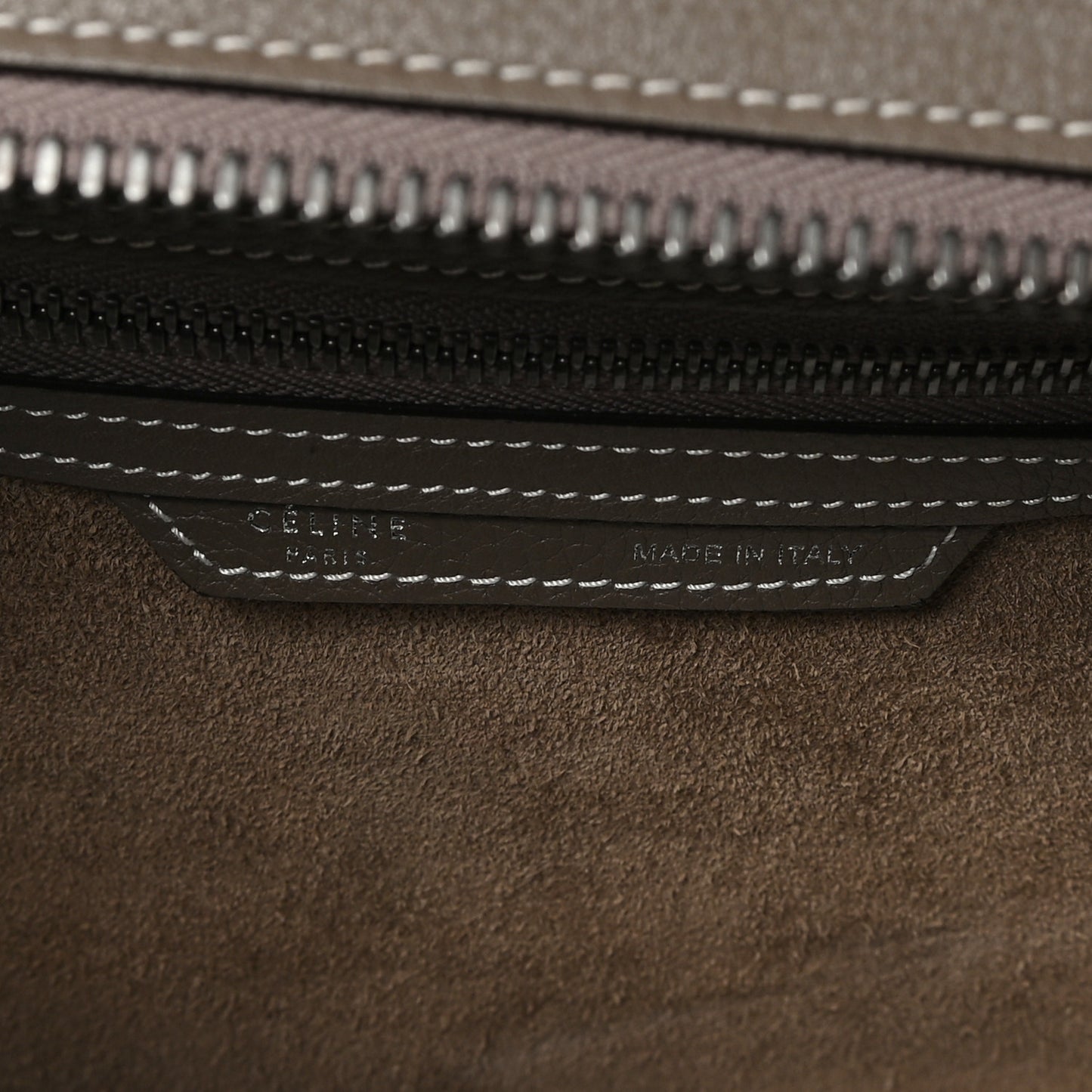 Drummed Calfskin Mini Luggage Souris Souris