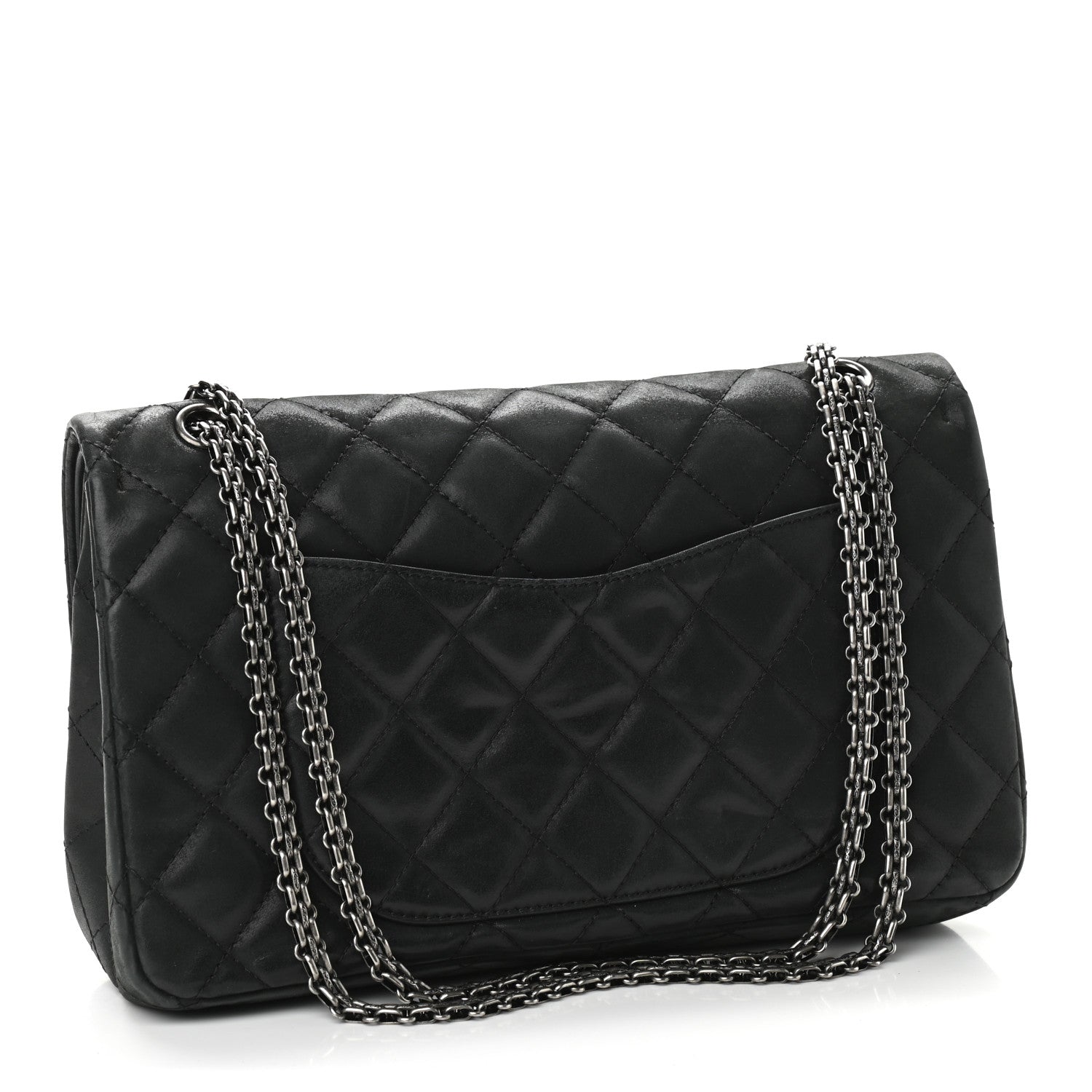 Chanel Iridescent Calfskin Quilted 2.55 Reissue 227 Flap Black 3 of 17
