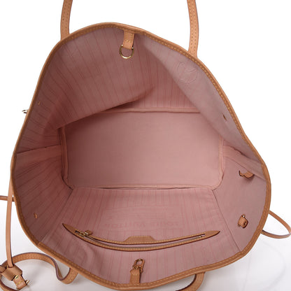 Louis Vuitton Damier Azur Neo Neverfull MM Rose Ballerine 5 of 11