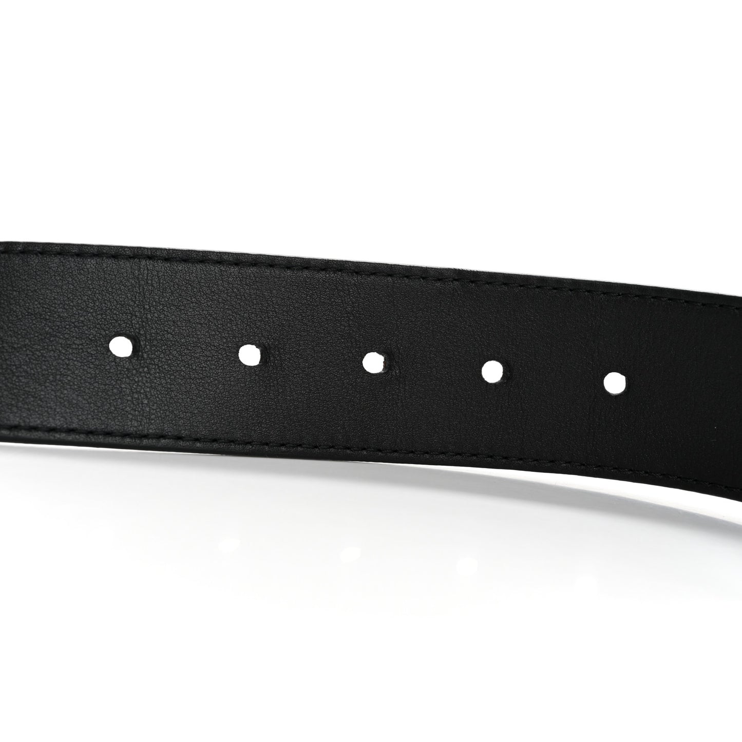Taurillon Calfskin Prism LV Initiales Belt 95 38 Black