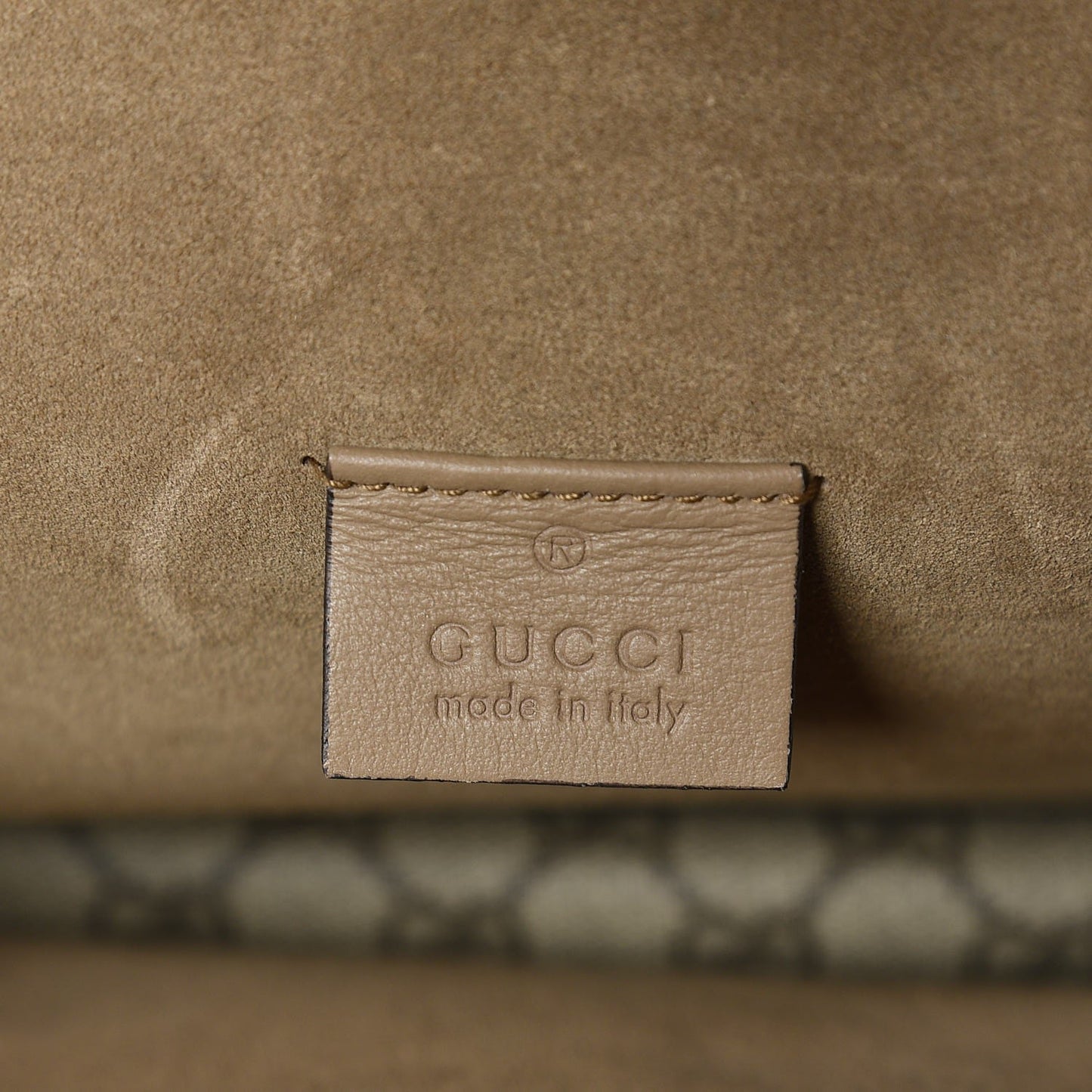 GG Supreme Monogram Medium Dionysus Shoulder Bag Taupe