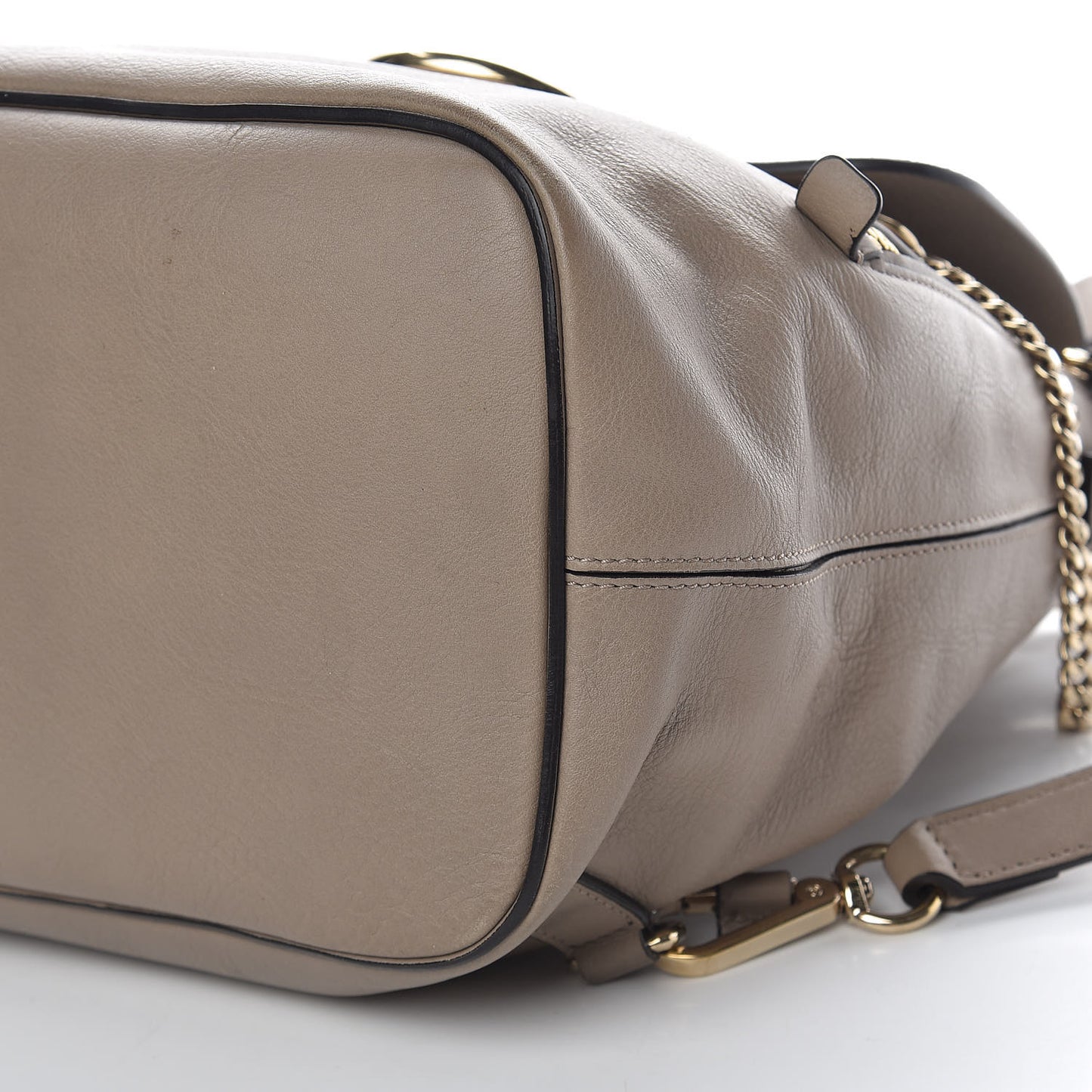 Suede Calfskin Medium Faye Backpack Motty Grey