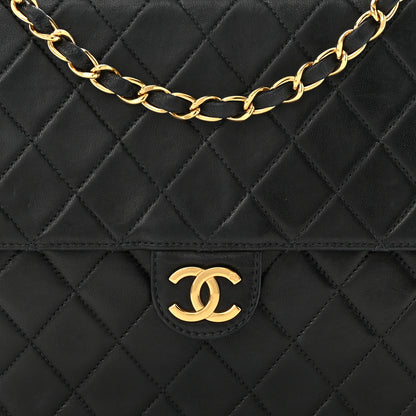 Chanel Lambskin Quilted Jumbo Single Flap Black 8 of 10