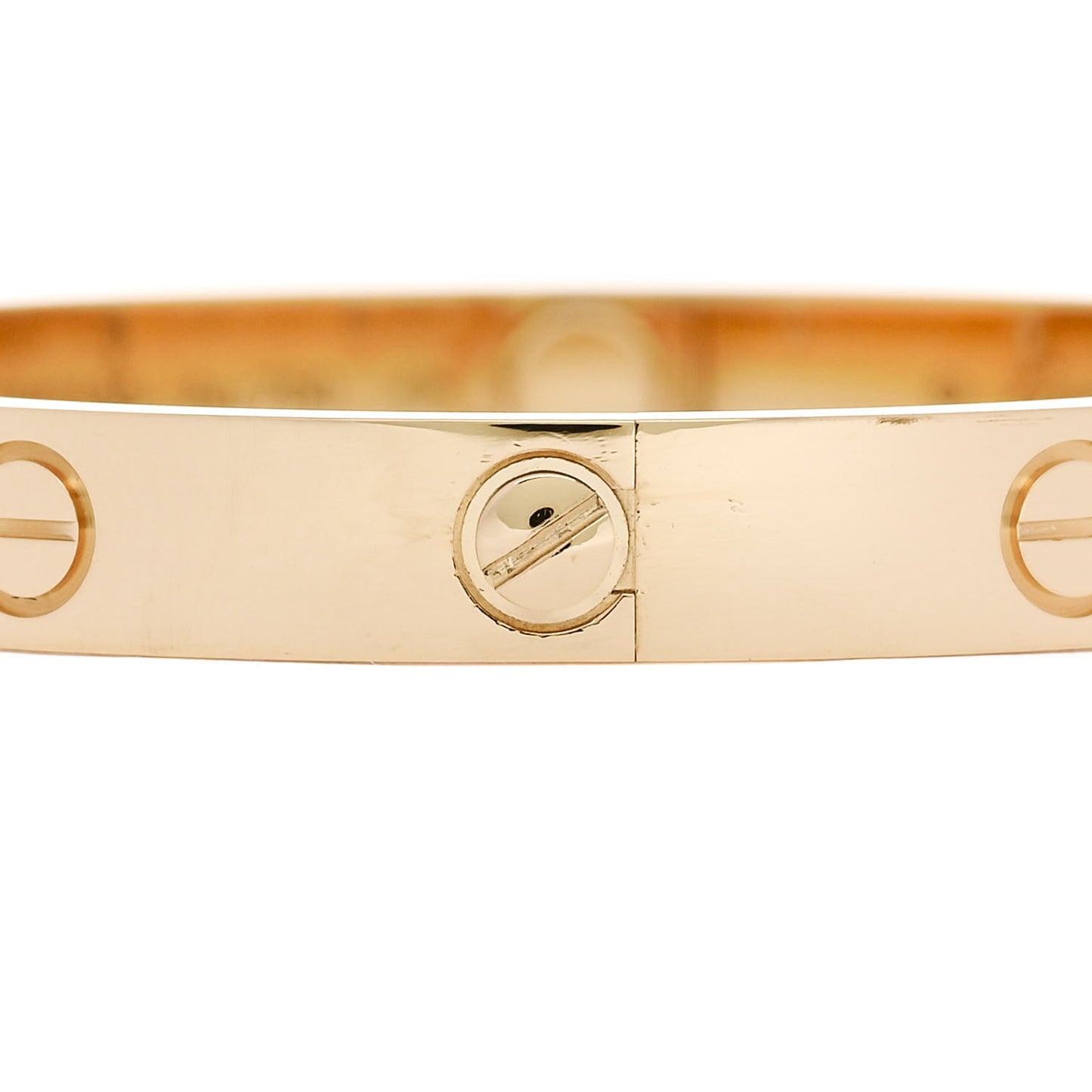 18K Yellow Gold 4 Diamond LOVE Bracelet 16