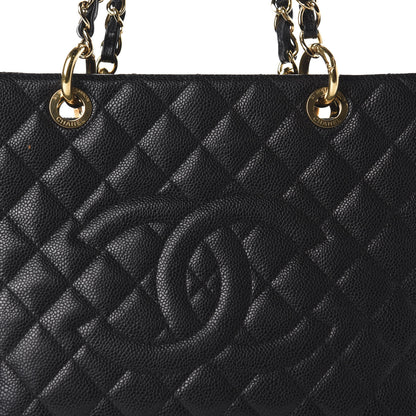 Chanel Caviar Quilted Grand Shopping Tote GST Black 10 of 11