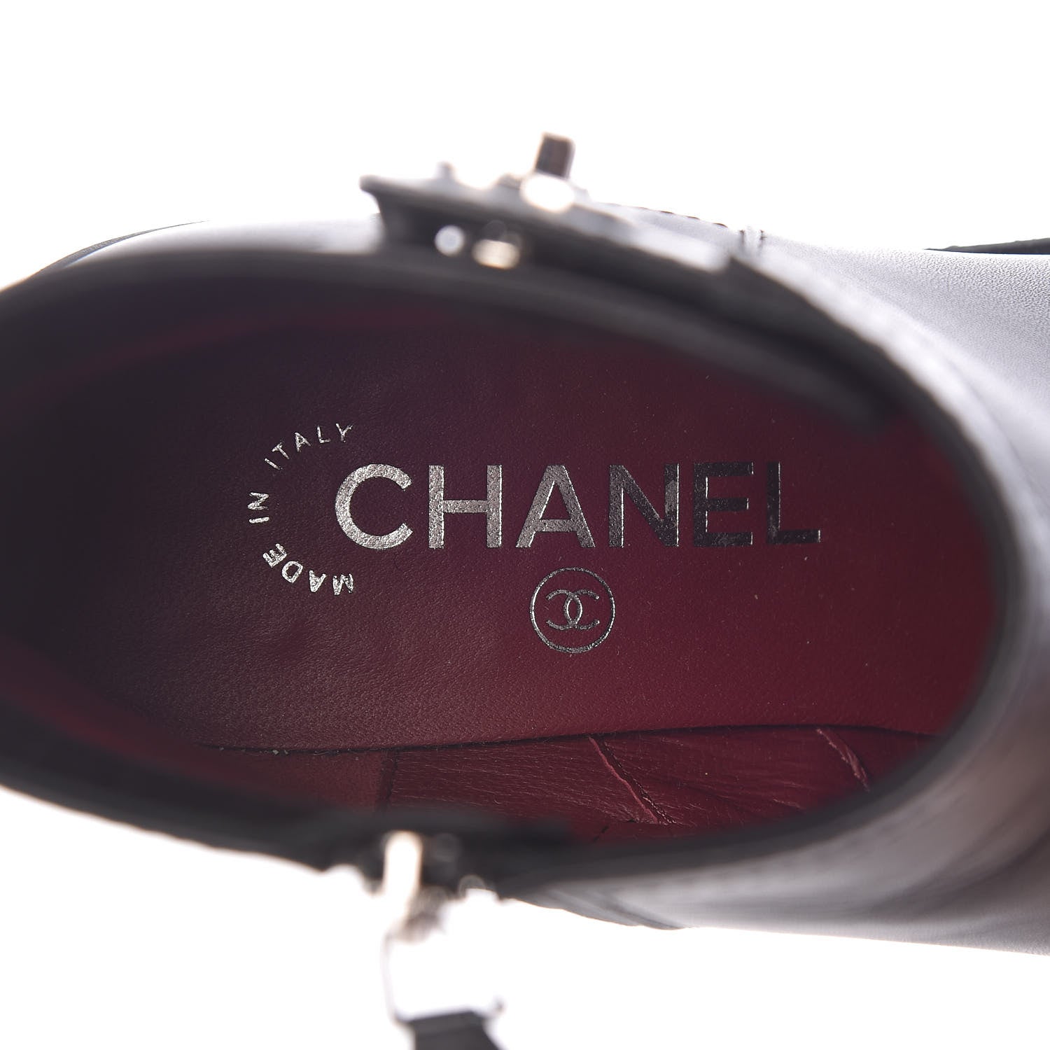 Chanel Calfskin CC Turnlock Ankle Boots 36.5 Black 8 of 10