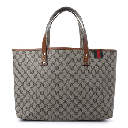 Gucci GG Plus Monogram Medium Signature Web Loop Tote Brown 1 of 9