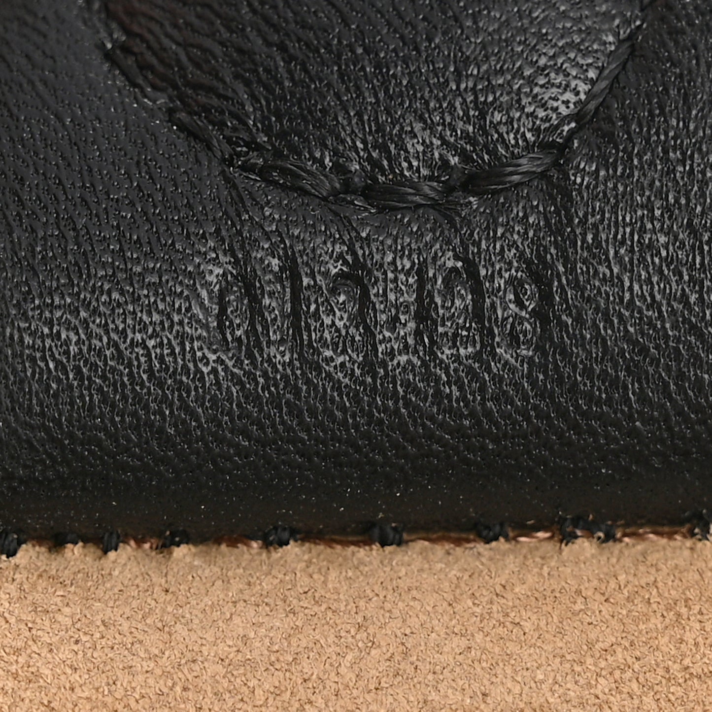 Calfskin Hammock Slice Bag Black