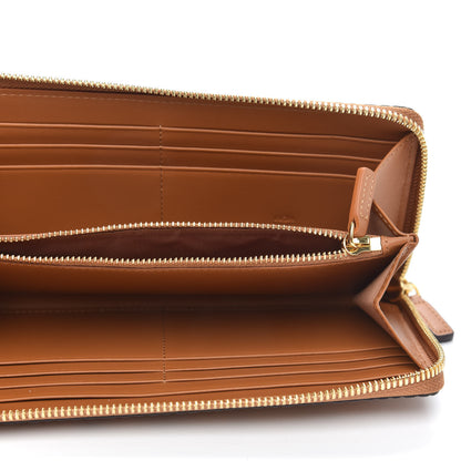 MCM Visetos Large Zip Around Wallet Cognac 5 of 9