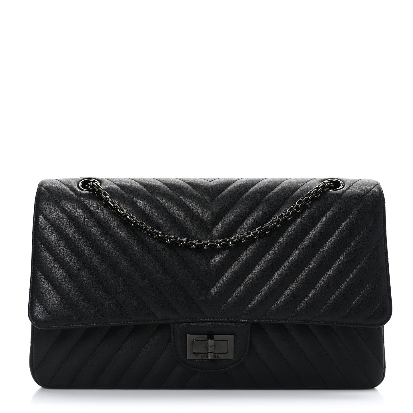 Sheepskin Chevron Quilted 2.55 Reissue 227 Flap So Black