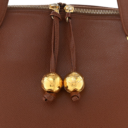 Chanel Caviar Large CC Shoulder Bag Brown 8 of 14