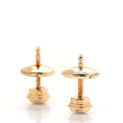 Cartier 18K Yellow Gold Diamond MM D'Amour Earrings 3 of 7