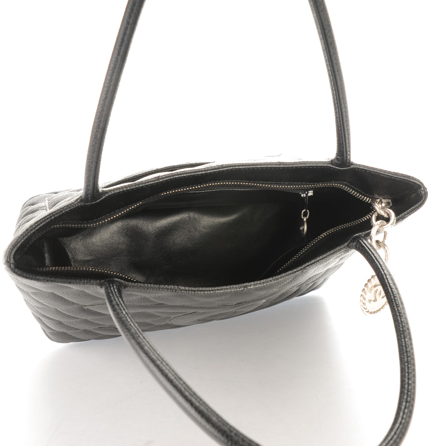 Chanel Caviar Quilted Medallion Tote Black 5 of 7