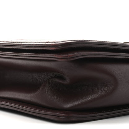 Chanel Calfskin Chevron Quilted New Medium Boy Flap Burgundy 9 of 10