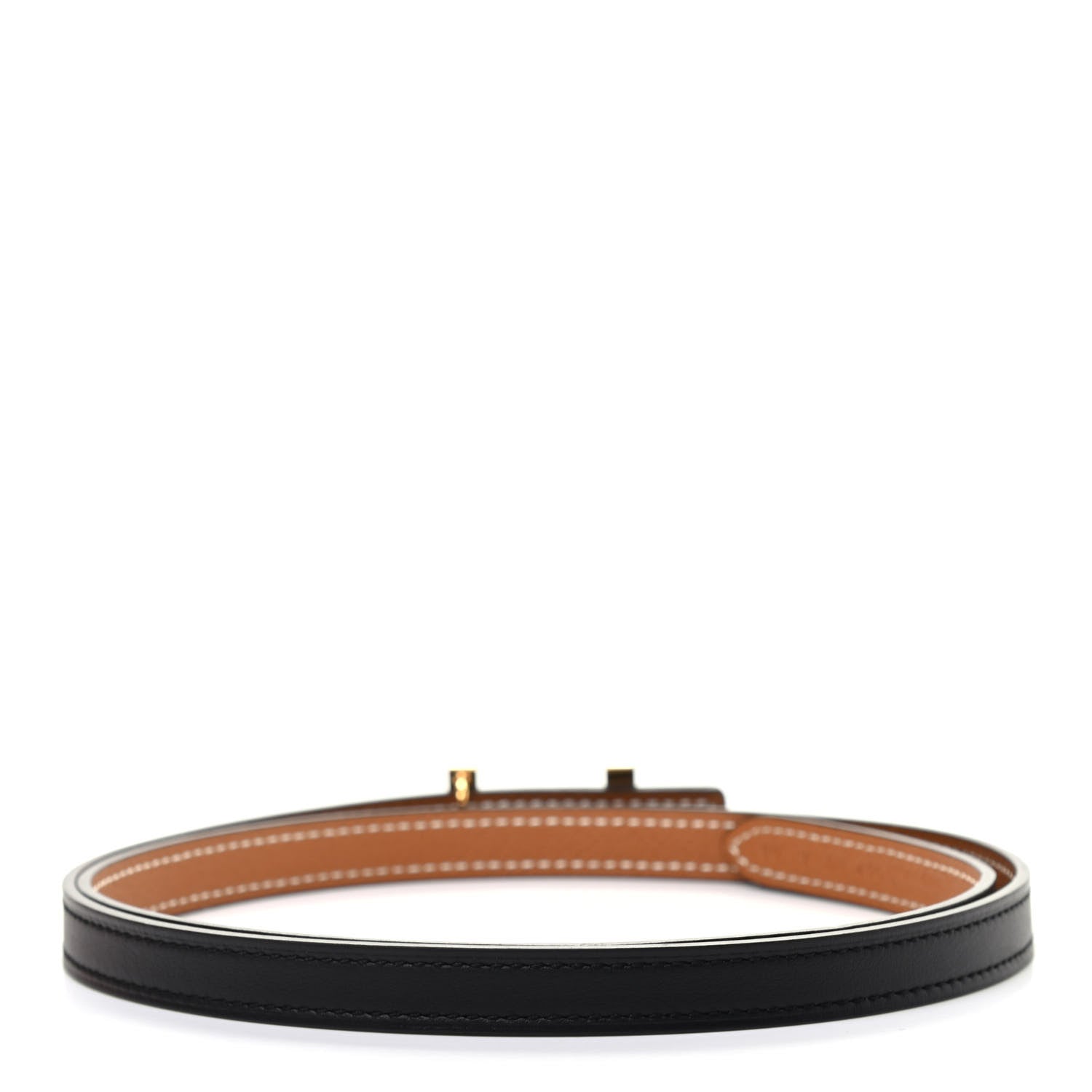 Hermes Swift Epsom 13mm Focus Belt 80 Black Gold 2 of 5