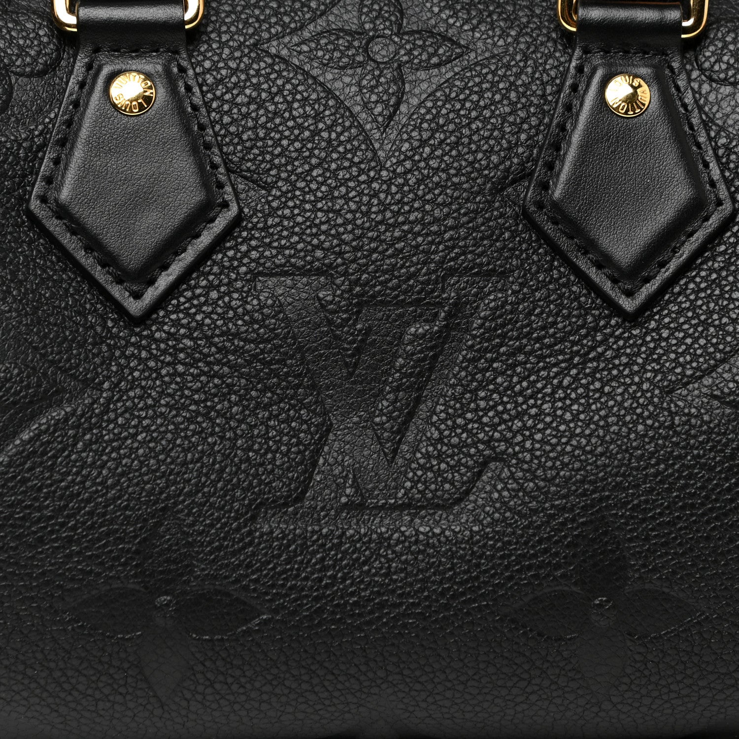Louis Vuitton Empreinte Monogram Giant Speedy Bandouliere 20 Black 7 of 11