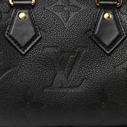 Louis Vuitton Empreinte Monogram Giant Speedy Bandouliere 20 Black 7 of 11