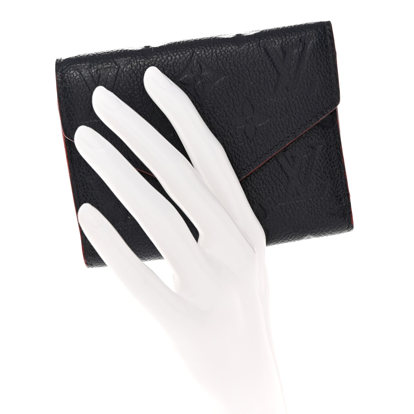 Empreinte Victorine Wallet Marine Rouge