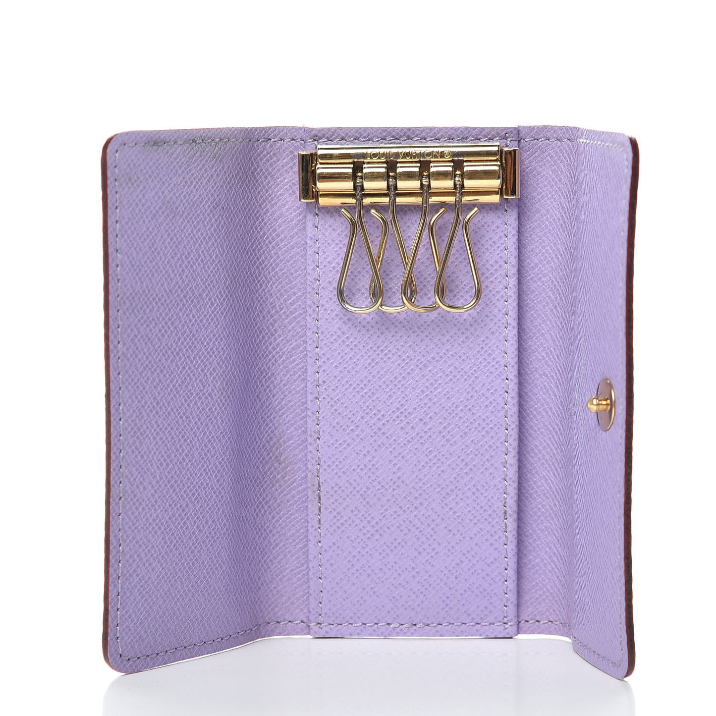 Monogram Multicolor Multicles 4 Key Holder Black Violet