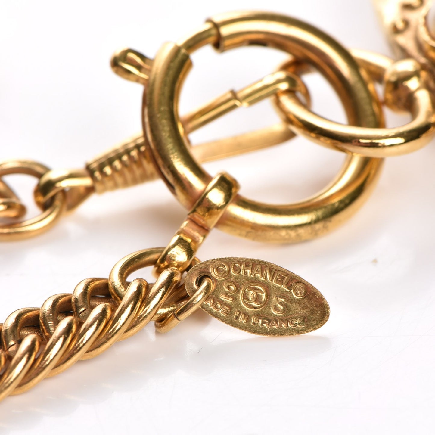 Pearl Loupe Magnifying Glass Necklace Gold