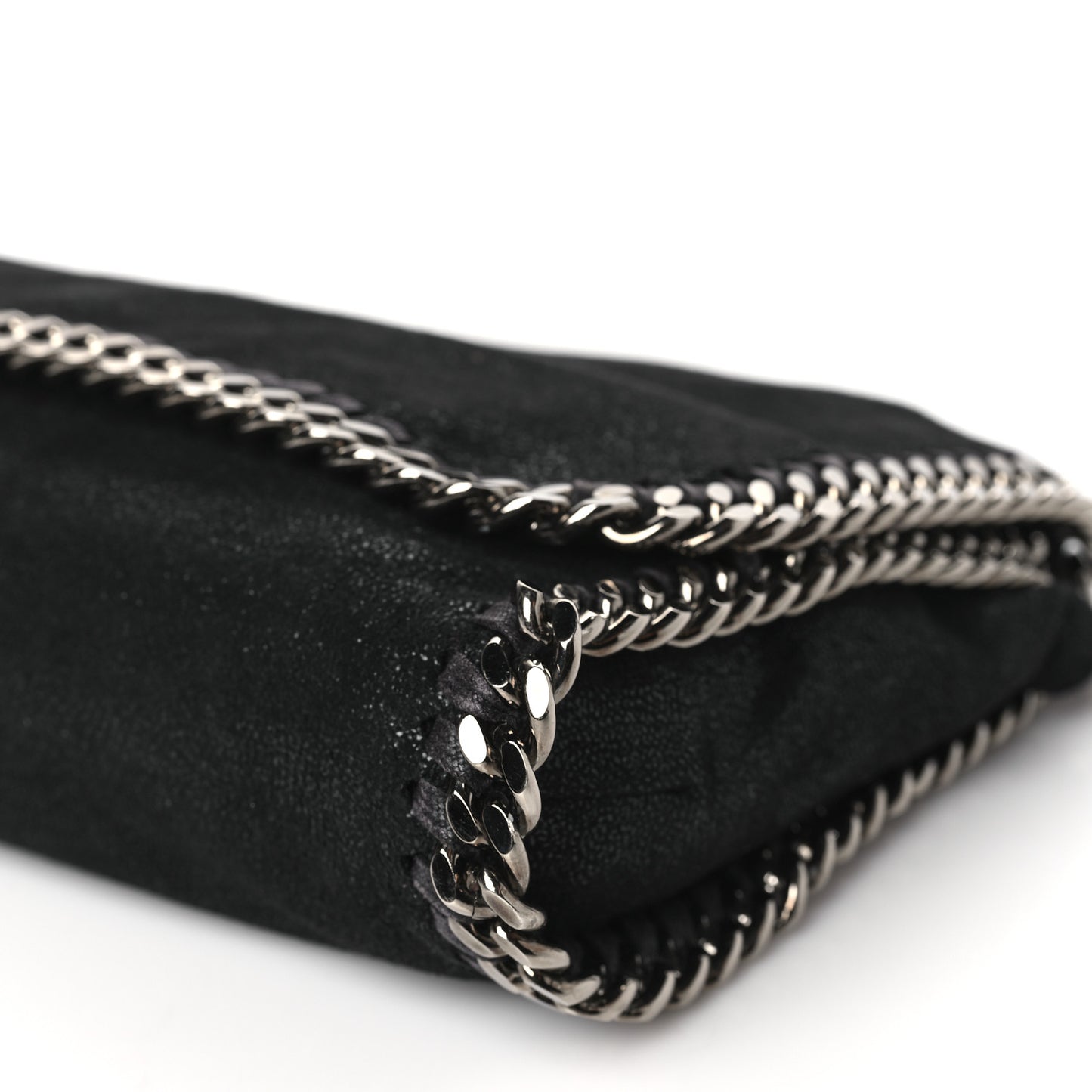 Shaggy Deer Falabella Fold Over Clutch Black
